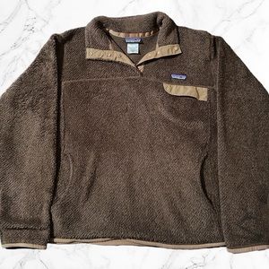 Patagonia Women’s Re-Tool Snap-T Fleece Pullover Dark Brown XL